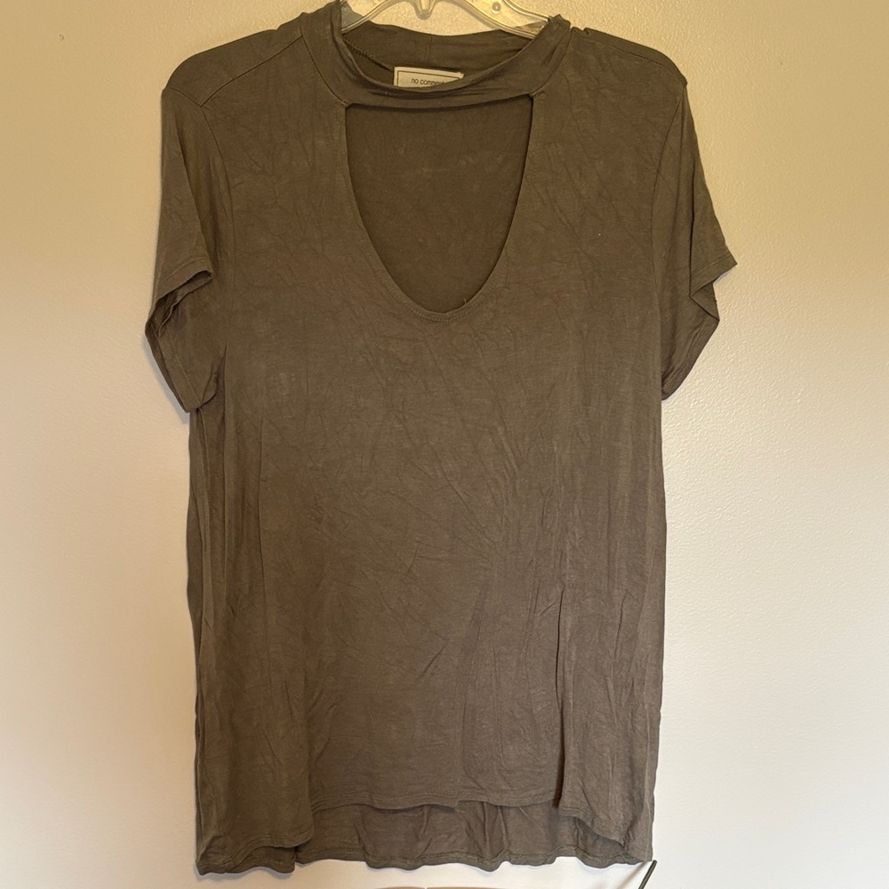 Stylish Olive Short Sleeve Tee
